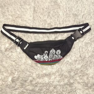 Charming Black Cartoon Character Waist Bag